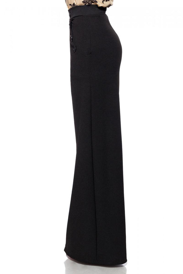 Belsira Marlenehose schwarz - Hosen & Leggings