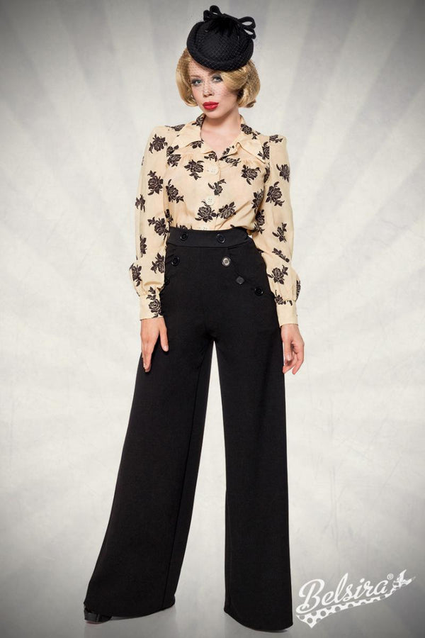 Belsira Marlenehose schwarz - Hosen & Leggings