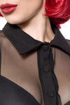 Belsira Netz-Bluse schwarz | Belsira