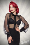 Belsira Netz-Bluse schwarz | Belsira