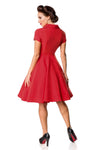 Premium Retrokleid Rot| Belsira