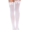Rosa bezaubernde Overknee Strümpfe mit glänzender Satinschleife | Leg Avenue