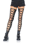 Wetlook Schnürstrümpfe | Leg Avenue