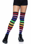 Regenbogen Overknee Strümpfe - Bunte Kniestrümpfe | Leg Avenue