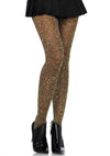 Schwarze funkelnde Strumpfhose mit atemberaubendem goldenem Glitzereffekt von Leg Avenue