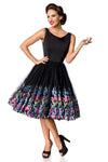 Blumenkleid Belsira - gefüttertes Vintagekleid mit aufgesticktem Blumenmuster | Belsira SALE