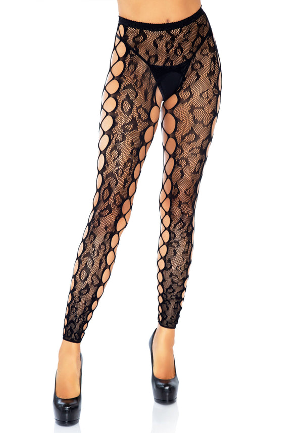 Transparente Strumpfhose ohne Füße & Schritt - Dessous Netzstrumpfhose | Leg Avenue