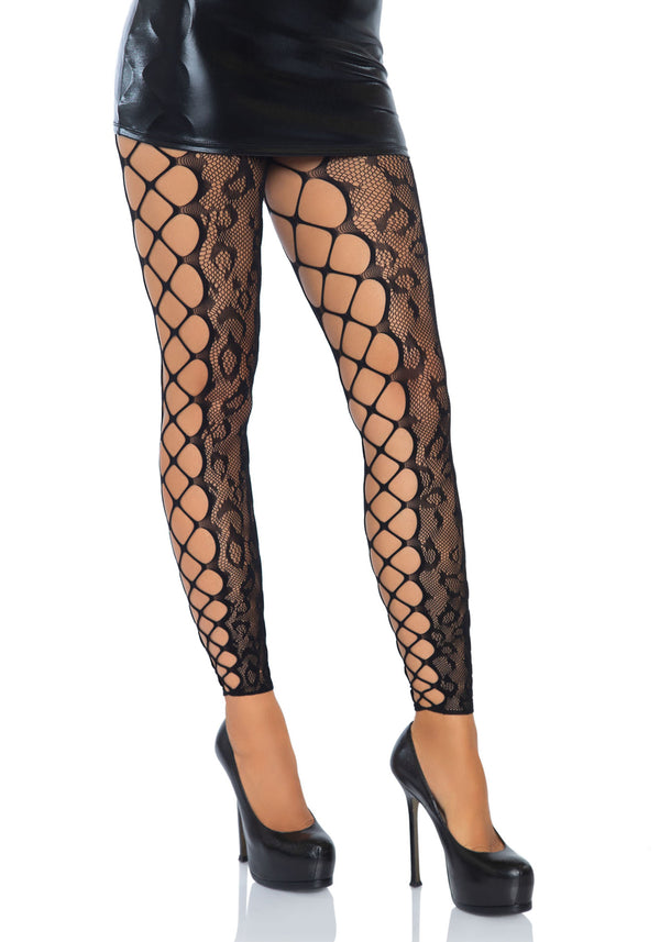Transparente Strumpfhose ohne Füße & Schritt - Dessous Netzstrumpfhose | Leg Avenue