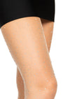 Nude farbene glamouröse Strumpfhose mit funkelndem und luxuriösem Strassstein Besatz von Leg Avenue – Ansicht 2