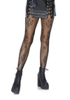 Netzstrumpfhose mit okkultem Pentagramm-Muster für Gothic & Halloween | Leg Avenue