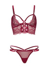 Sexy Spitzen-BH und String - verführerisches Dessous-Set | Leg Avenue