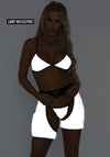Kostüm - Sexy Biker Girl Kostüm-Set mit BikiniTop, Chaps & String| Leg Avenue