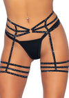 Strumpfbänder aus Strass mit Muster | Leg Avenue