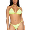 Neongelbes ultra sexy Bikini Set mit funkelnden Strass Details | Leg Avenue