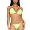 Limettengrünes ultra sexy Bikini Set mit verspielten Rüschen | Leg Avenue