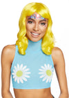 Gänseblümchen-Netz-Crop-Top | Leg Avenue
