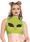 Kostüm - Alien-Netz-Crop-Top | Leg Avenue