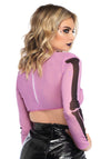 Kostüm - Skelett-Netz-Crop-Top | Leg Avenue