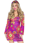 Kostüm - Zeitreise 70er Retro Go Go Dress | Leg Avenue