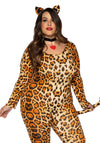 Catsuit mit Leopard-Print - Queen Size | Leg Avenue