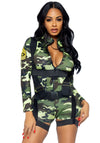 Kostüm - Sexy Tarnfarben Militärkostüm | Leg Avenue