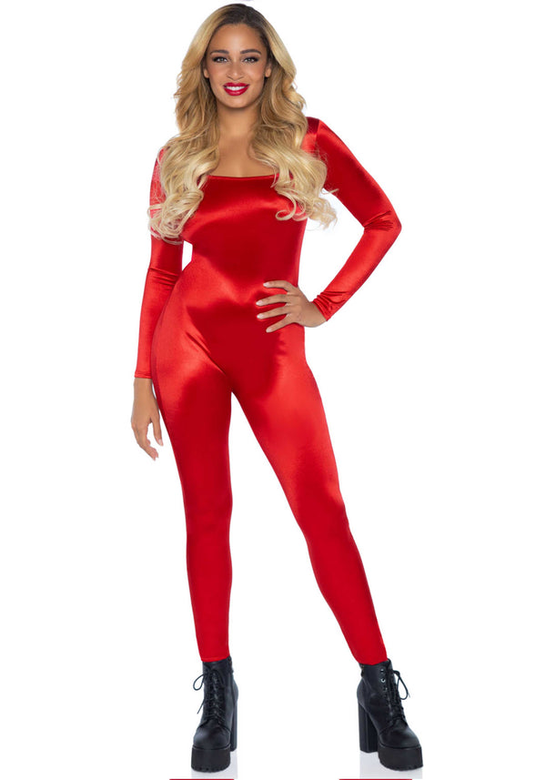 Kostüm - Roter Eleganter Spandex Catsuit | Leg Avenue