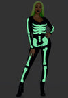Kostüm - Skelett Catsuit mit fluoreszierendem Effekt | Leg Avenue