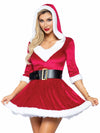 Kostüm - Mrs. Claus Kapuzenkleid | Leg Avenue