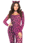 Kostüm - Pink Puma Bodysuit mit Haarreif | Leg Avenue
