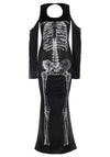Kostüm - Skelettkleid mit Seitenschlitz | Leg Avenue