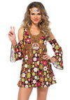 Blumen Kleid Hippie Kostüm mehrfarbig | Leg Avenue SALE