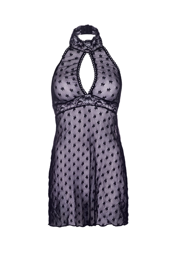 Süßes Babydoll Negligé mit Schleifchen Stickerein | Leg Avenue
