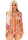 Zigzag multicolour Minikleid | Leg Avenue