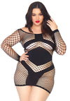 Langärmeliges Minikleid Queensize | Leg Avenue