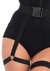 Schwarze aufreizende SWAT Polizeiuniform mit tiefem Reißverschluss von Leg Avenue – Ansicht 8