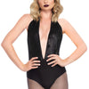 Schwarzer funkelnder Pailletten Bodysuit für glamouröse Auftritte | Leg Avenue