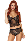Verführerisches Spitzen-Cami mit Höschen | Leg Avenue