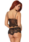 Verführerisches Spitzen-Cami mit Höschen | Leg Avenue
