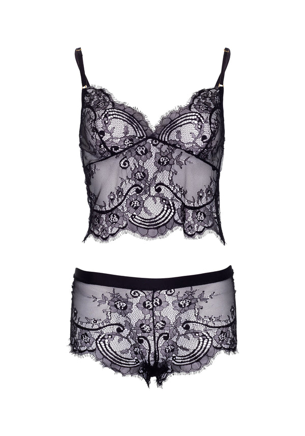 Verführerisches Spitzen-Cami mit Höschen | Leg Avenue