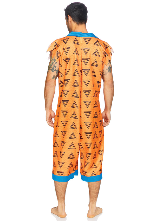 Kostüm - Jumpsuit orange mit Dreiecksmuster | Leg Avenue