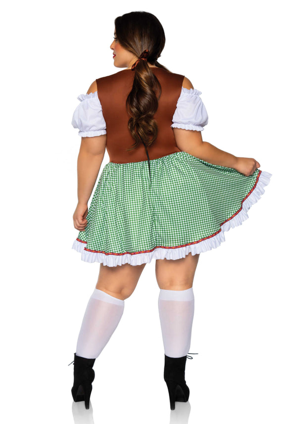 Kostüm - Biergarten Dirndl mit Herzchen - Queen Size | Leg Avenue
