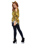 Kostüm - Tiger Poncho mit Tigerohren Haarreif | Leg Avenue