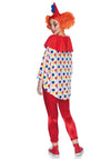 Kostüm - Clown-Poncho mit Perrücke | Leg Avenue