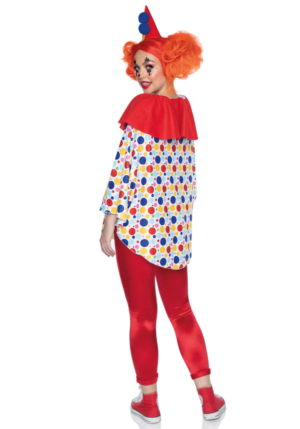 Kostüm - Clown-Poncho mit Perrücke | Leg Avenue