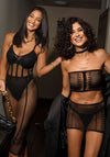 Netz-Bodysuit mit passendem Rock | Leg Avenue