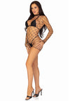 Verführerisches Langarm Netzkleid Schwarz | Leg Avenue