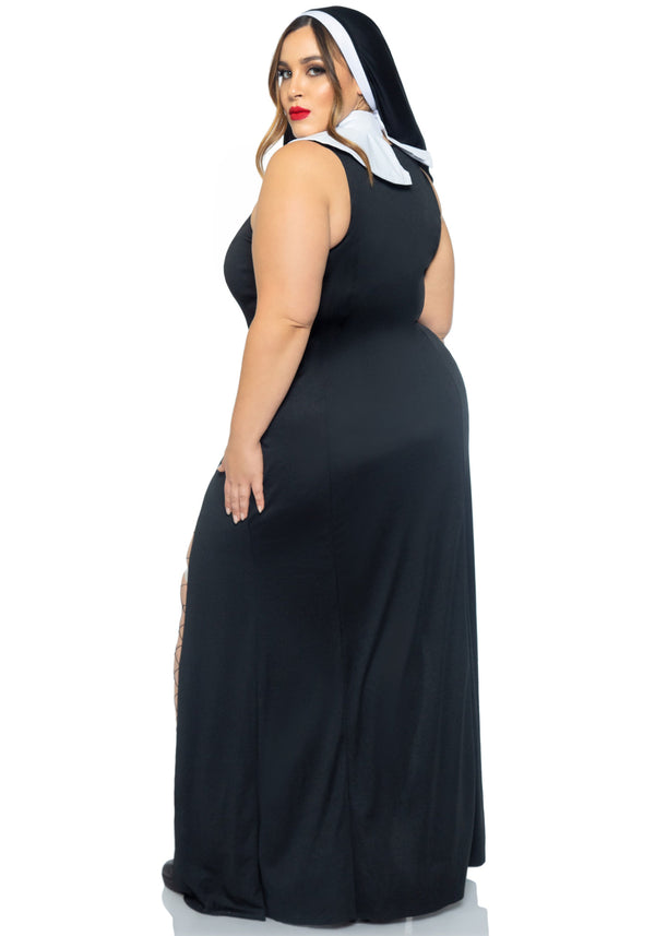 Kostüm - Sündige Nonne - Queen Size | Leg Avenue