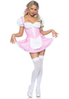 Kostüm - Sexy Dirndl Gingham Kleid in rosa | Leg Avenue