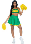 Kostüm - Cheerleaderin grün-gelb | Leg Avenue