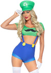Kostüm - Luigi Style grün blau | Leg Avenue